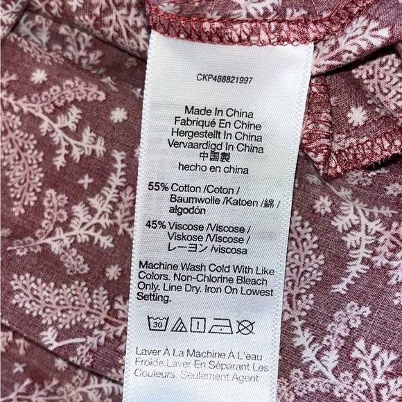 Madewell Red Paisley Floral Puff Sleeve Dress sz S NWT! - Picture 7 of 11